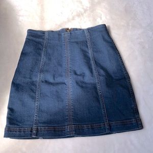 Free people denim skirt